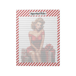 Candy Cane Christmas Notizblock