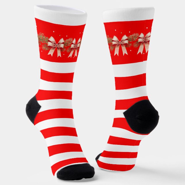 Candy Cane Christmas  Socken (Gewinkelt)
