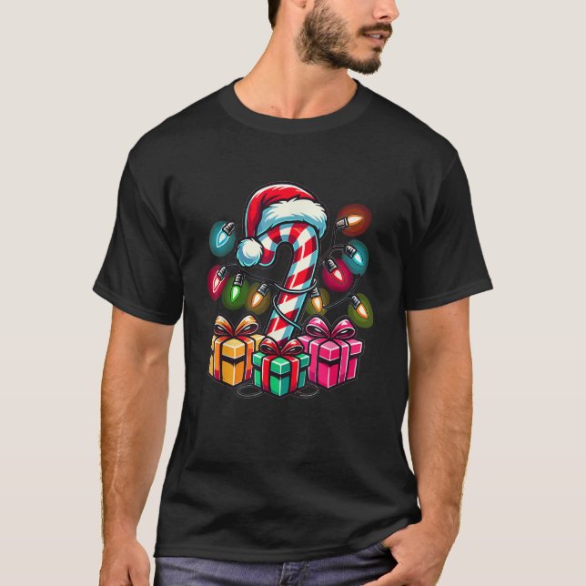 Candy Cane Christmas Sweets Xmas  T-Shirt (Vorderseite)