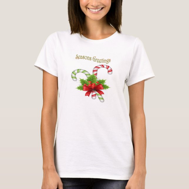 Candy Cane Christmas T-Shirt (Vorderseite)