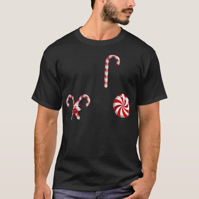 Candy Cane Christmas T-Shirt (Vorderseite)