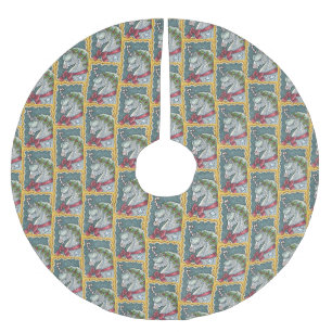 CANDY CANE CHRISTMAS UNICORN HORSE PONY TREE SKIRT POLYESTER WEIHNACHTSBAUMDECKE