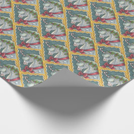 CANDY CANE CHRISTMAS UNICORN, PFERDEPAPIER GESCHENKPAPIER