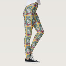 CANDY CANE CHRISTMAS UNICORN, PONY PONY LEGGINGS