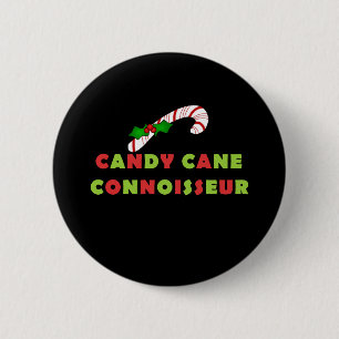 Candy Cane Connoisseur Button