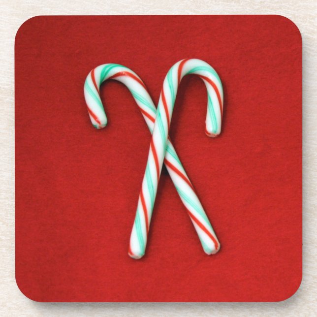 Candy Cane Cork Untersetzer Set (Vorderseite)
