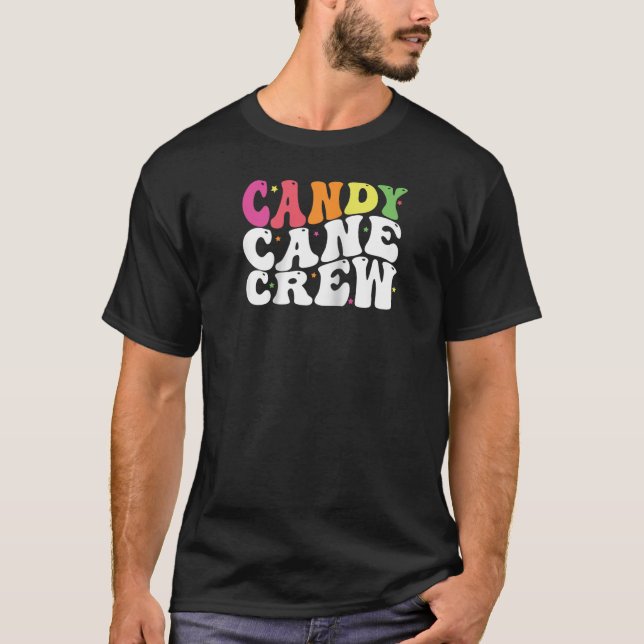 Candy Cane Crew Candy Lover Christmas Matching Rag T-Shirt (Vorderseite)