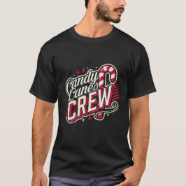 Candy Cane Crew Christmas Cute Holiday Group Art T-Shirt