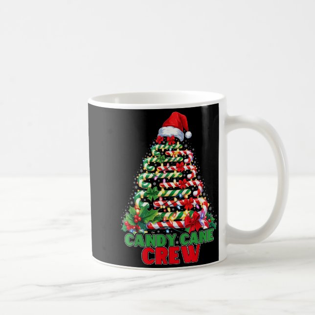 Candy Cane Crew Christmas Funny Xmas Matching Fami Kaffeetasse (Rechts)