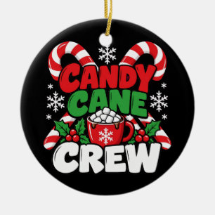 Candy Cane Crew Erwachsene Männer Frauen Kinder We Keramik Ornament