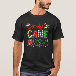 Candy Cane Crew Frohe Weihnachten 2023 Funny Famil T-Shirt
