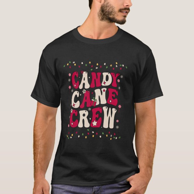 Candy Cane Crew Funny Christmas Candy Cane Lover X T-Shirt (Vorderseite)