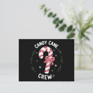 Candy Cane Crew Funny Christmas Candy Lover Xmas Feiertagspostkarte