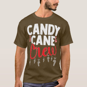 Candy Cane Crew Funny Christmas Süßigkeiten Lovers T-Shirt