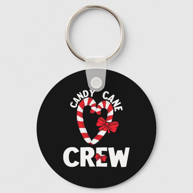 Candy Cane Crew Funny Christmas Sweet Candy Merry  Schlüsselanhänger (Vorderseite)