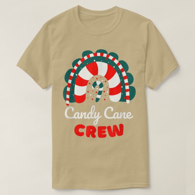 Candy Cane Crew Funny Matching Rainbow Candy Chris T-Shirt (Design vorne)
