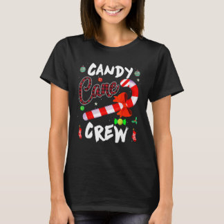 Candy Cane Crew Karo Weihnachten X mas Pyjama Jung T-Shirt