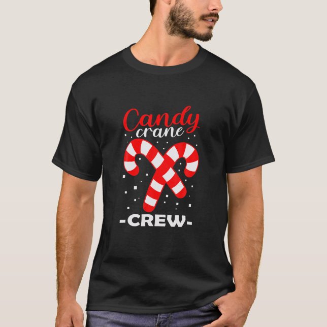 Candy Cane Crew Matching Christmas Pajama Cool X m T-Shirt (Vorderseite)