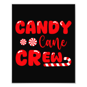 Candy Cane Crew Matching Family Candy Lover Fotodruck