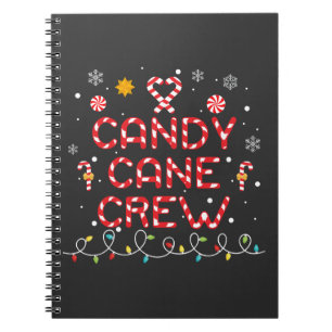 Candy Cane Crew Matching Family Candy Lover Notizblock