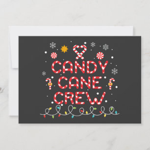 Candy Cane Crew passende Familie Candy Lover Einladung