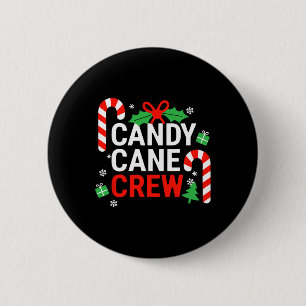 Candy Cane Crew Shirt Erwachsene Männer Frauen Kin Button