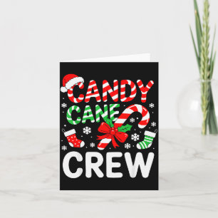 Candy Cane Crew-Shirt Erwachsene Männer Frauen Kin Karte