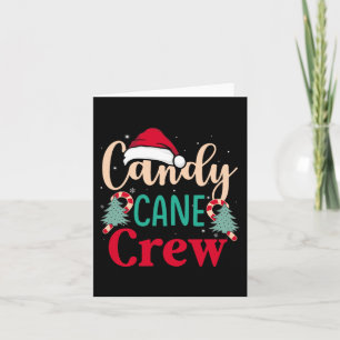 Candy Cane Crew Spaß Weihnachten Candy Lover Xmas Karte