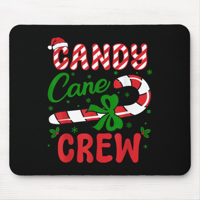 Candy Cane Crew Tester Lovers Taster Group Funny C Mousepad (Vorne)