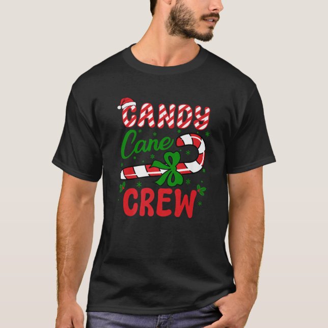 Candy Cane Crew Tester Lovers Taster Group Funny C T-Shirt (Vorderseite)