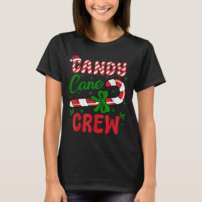 Candy Cane Crew Tester Lovers Taster Group Funny C T-Shirt (Vorderseite)