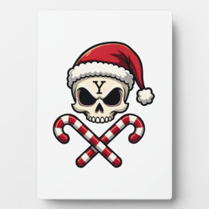 Candy Cane Crew Totenkopf Weihnachten 2025 Lustig Fotoplatte