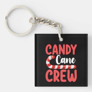 Candy Cane Crew Weihnachten Familienurlaub Pajamas Schlüsselanhänger