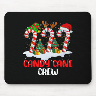 Candy Cane Crew Weihnachten Lustige Familie passen Mousepad