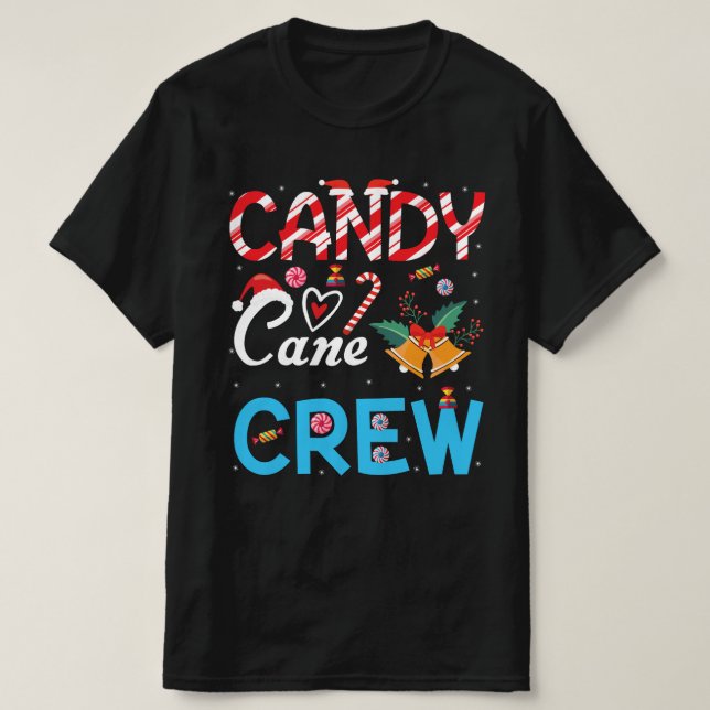 Candy Cane Crew Weihnachten Weihnachten Weihnachte T-Shirt (Design vorne)