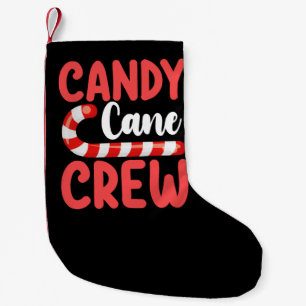 Candy Cane Crew Weihnachts-Familien-Feiertags-Pyja Kleiner Weihnachtsstrumpf