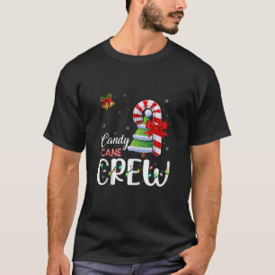 Candy Cane Crew Weihnachtsbaum Lichter Candy Xmas T-Shirt