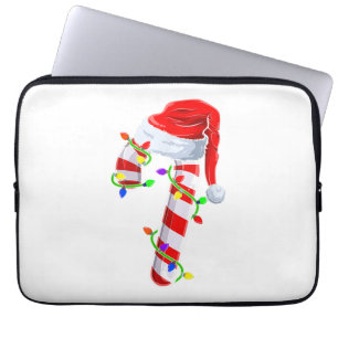 Candy Cane Crew Weihnachtsleuchten Familie Matchin Laptopschutzhülle