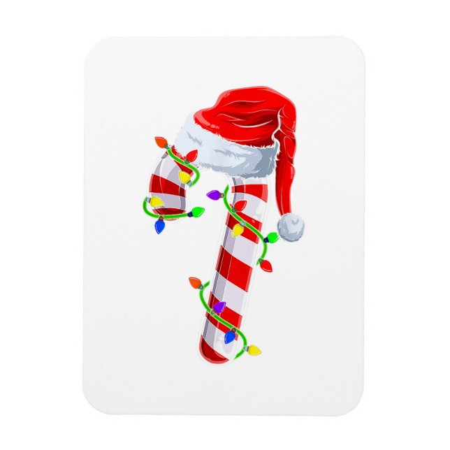 Candy Cane Crew Weihnachtsleuchten Familie Matchin Magnet (Vertikal)