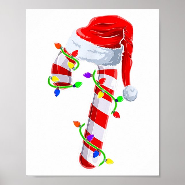 Candy Cane Crew Weihnachtsleuchten Familie Matchin Poster (Vorne)