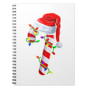 Candy Cane Crew Weihnachtslichter Familie passende Notizblock