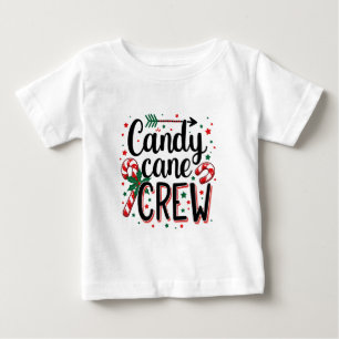 Candy Cane Crew Weihnachtssnack Matching Cousins Baby T-shirt