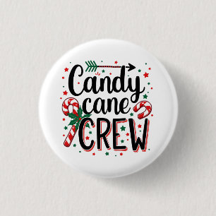 Candy Cane Crew Weihnachtssnack Matching Cousins Button