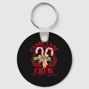 Candy Cane Crew Wir halten zusammen Weihnachtskost Schlüsselanhänger