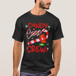 Candy Cane Crew Xmas T-Shirt für Candy Lover Funny