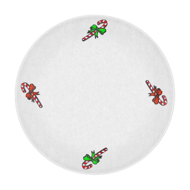Candy Cane Cutting Board als Serviertablett Schneidebrett (Vorderseite)
