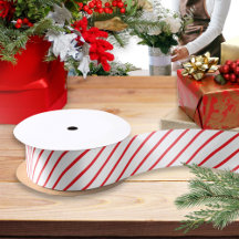 Candy Cane Diagonal Strip Gemustert