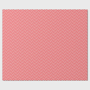 Candy Cane Drehung Geometric Retro Zickzack Muster Geschenkpapier