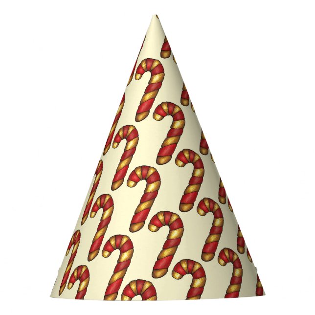 Candy Cane Drehung Weihnachtsgebäck Partyhütchen (Vorderseite)
