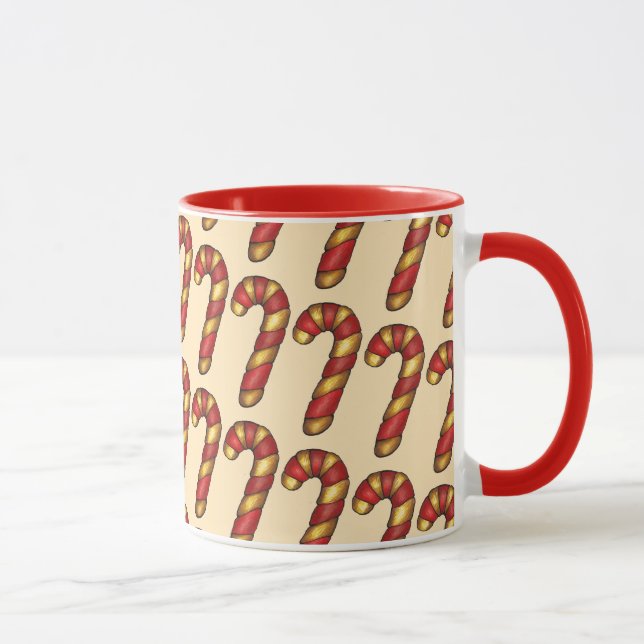 Candy Cane Drehung Weihnachtsgebäck Tasse (Rechts)
